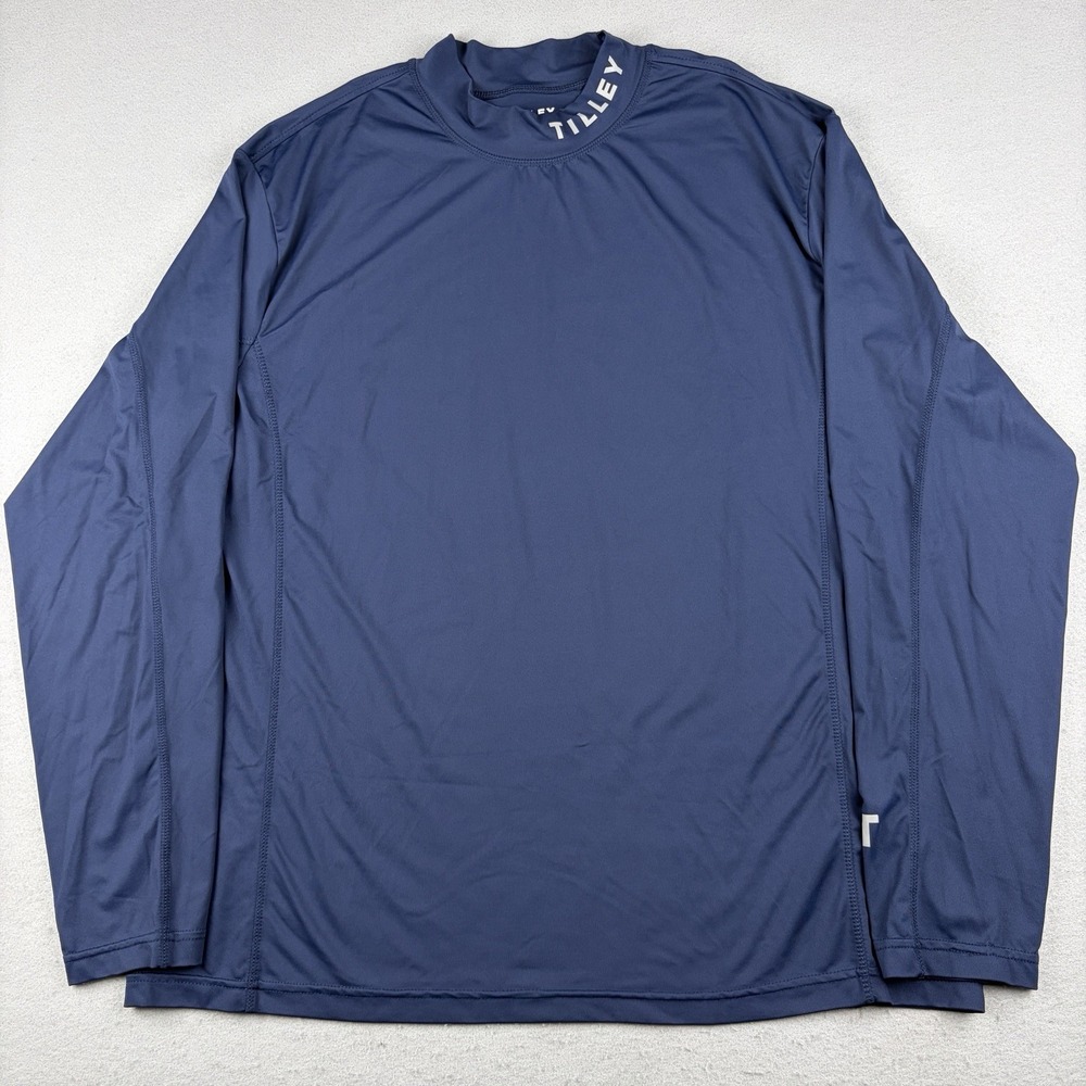 Tilley UPF 50+ Moisture Wicking Long Sleeve Shirt Navy Men's XL
